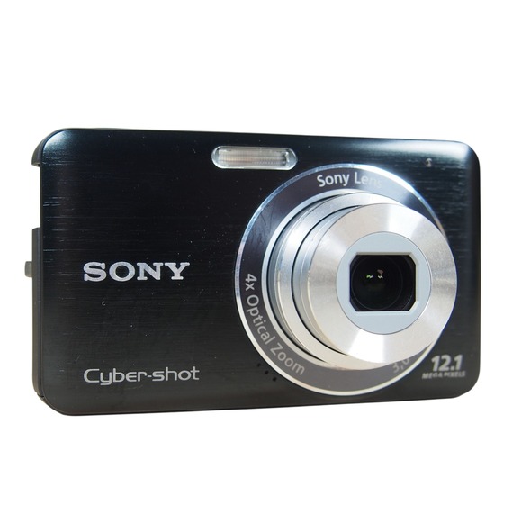 Sony CyberShot DSC-W310 12.1MP Digital Camera Bundle Black w/ Charger + Battery - Picture 1 of 9